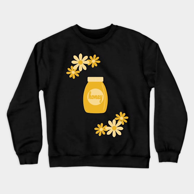Honey and Flowers Sticker Pack Crewneck Sweatshirt by elrathia